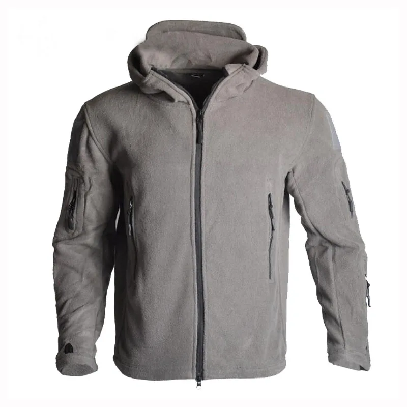 Sharkskin Softshell тактическая охотничья куртка мужская спортивная с капюшоном флисовая