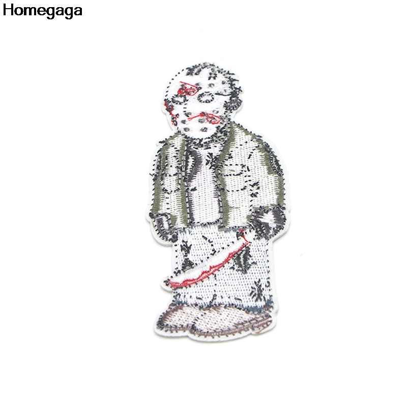 Homegaga Friday 13th аппликационные заплатки Сделай Сам Утюг на para обуви джинсы мешок рубашка одежда наклейки вышитые значки D2091