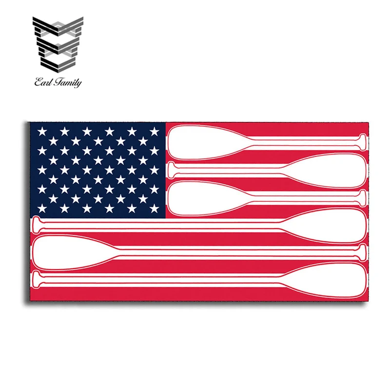 Canoe Boat Usa Car Truck Vinyl Stickers Car Styling