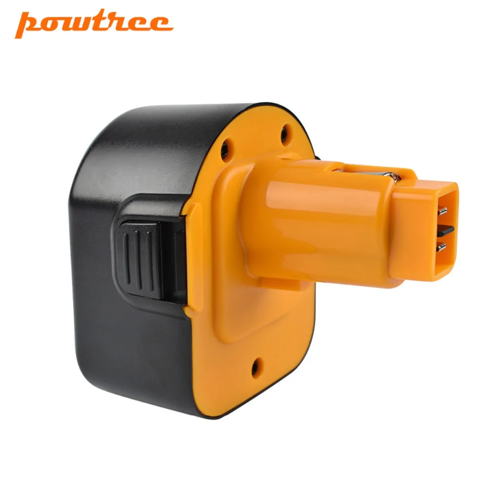 Powtree 2 шт. 12В 2000 мАч для Dewalt DC9071 сменный никель металлогидридный Аккумулятор DW9072