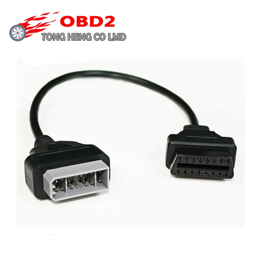 Лучше всего подходит для N-issan 14-контактный 14Pin мужской to OBD OBD2 OBDII DLC 16 контактный