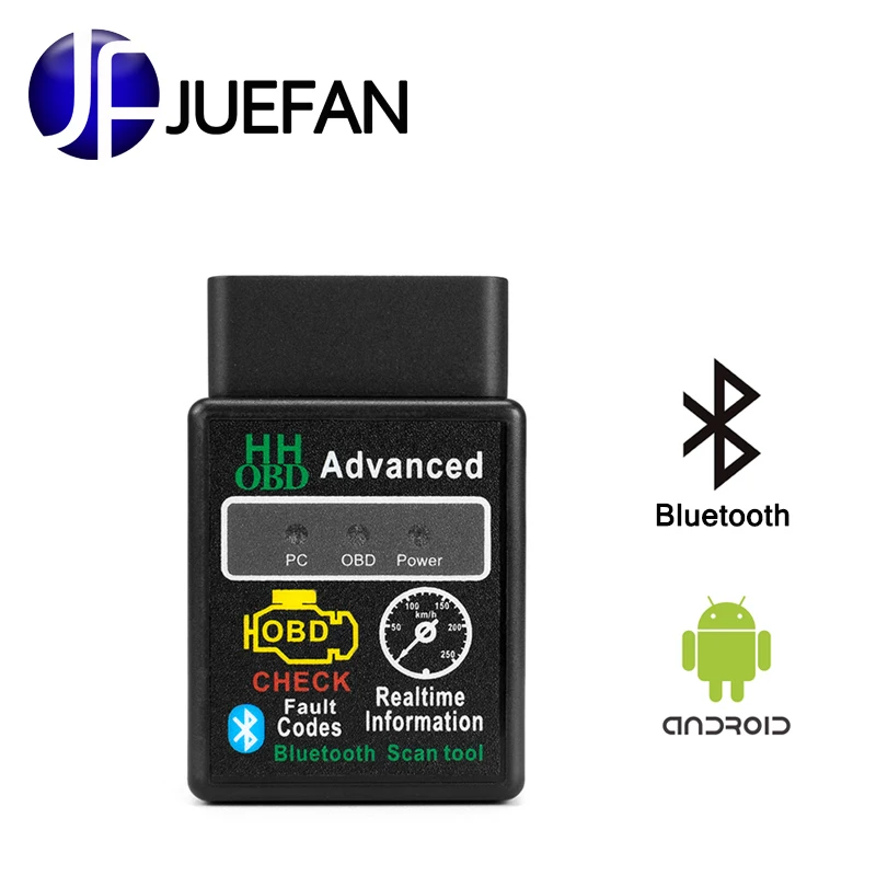 JUEFAN Bluetooth сканер автомобильный диагностический инструмент elm327 2 1 Версия obd2 OBD II