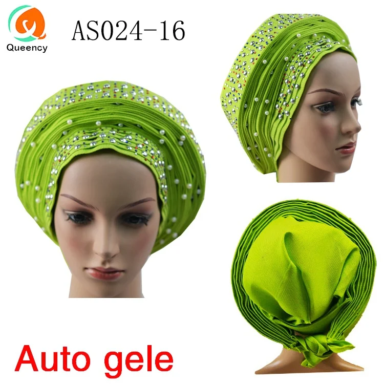 2018 африканские уже носить Aso Oke головной убор дамы партии или свадьбы Авто геле
