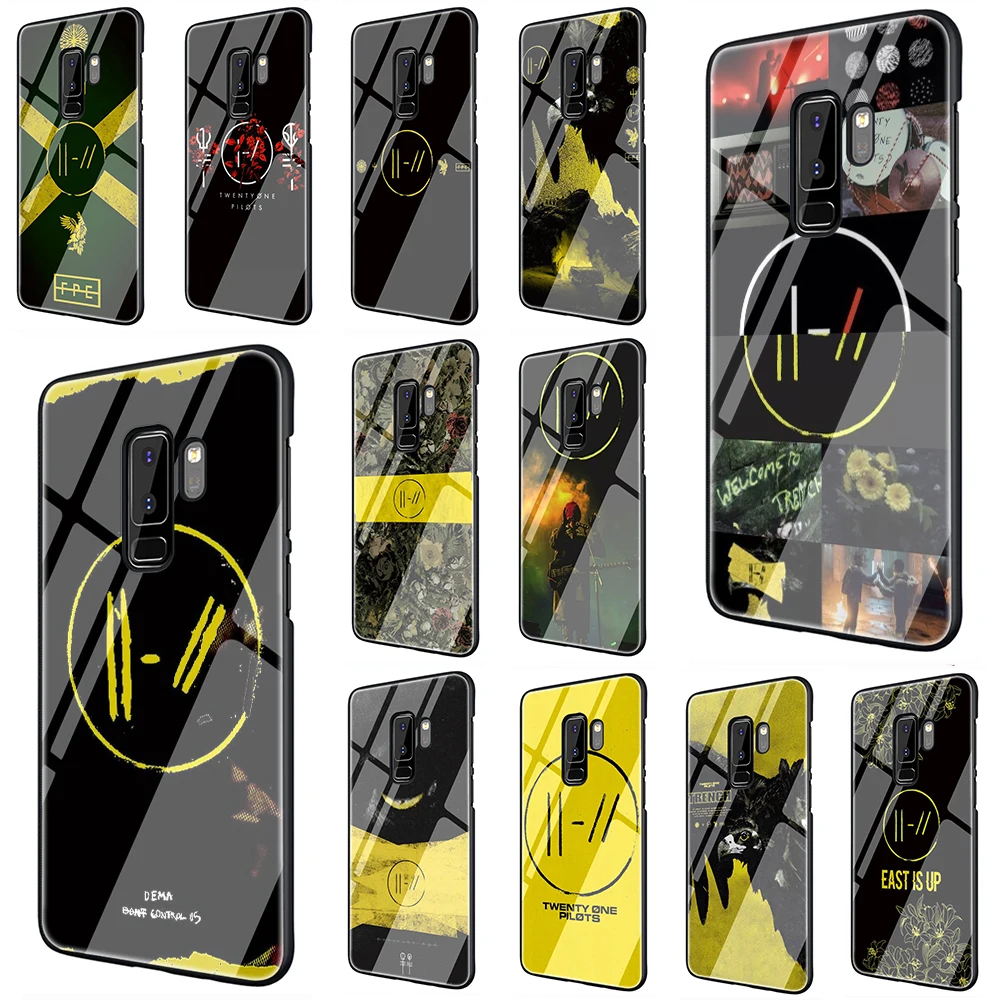 Twenty One Pilots 21 закаленное Стекло чехол для телефона чехол для samsung Galaxy S7 край S8 Note 8, 9, 10, плюс A10 20 30 40 50 60 70
