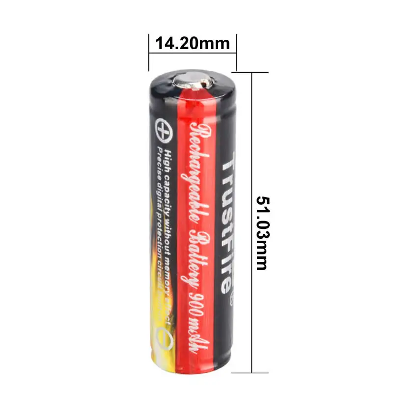 14500 зарядное устройство + 2 шт TrustFire Подлинная полная емкость 900mAh литий ионная