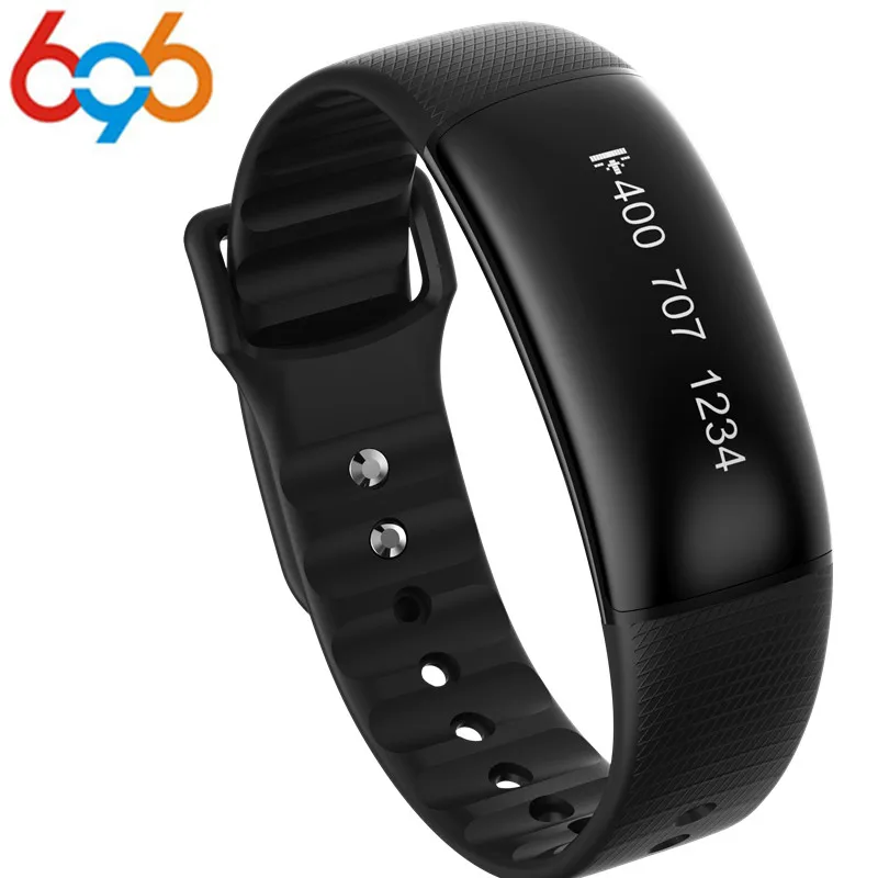 696 A69 Smart Bracelet Wristband Pedometer with Heart Rate Monitor Blood Pressure Fitness Tracker | Электроника