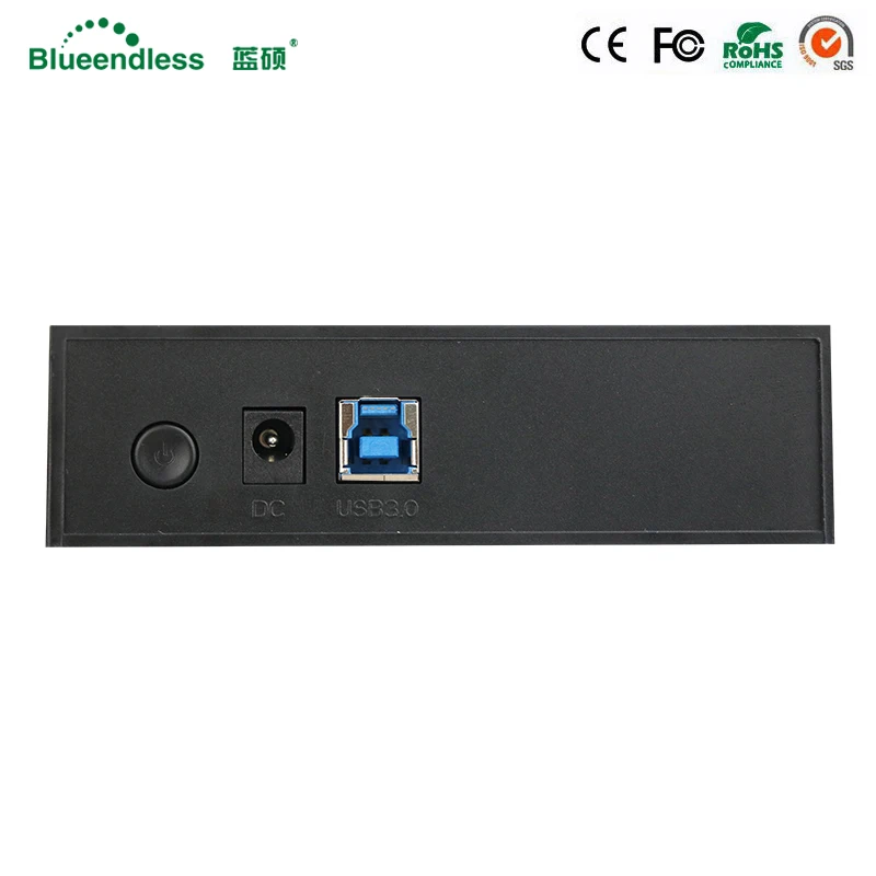 Tool Free 3.5'' Plastic Sata Hdd Case Power Hard Disk Caddy USB 3.0 Sata 6gbps Hdd Enclosures Suit for 8tb Sata Computer Hdd Ssd