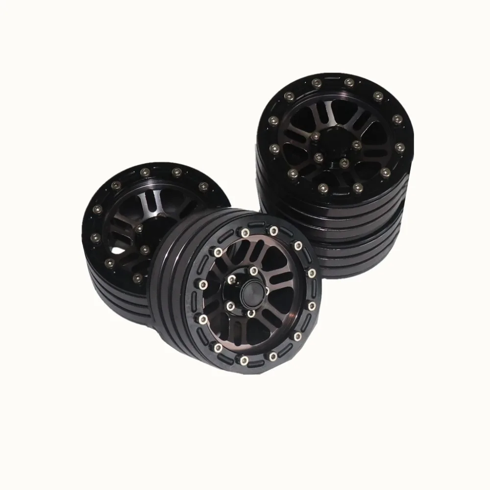 4 шт. RC Рок Гусеничный металлический обод колеса 1 9 дюйма BEADLOCK для 1/10 Axial SCX10 90046 TAMIYA