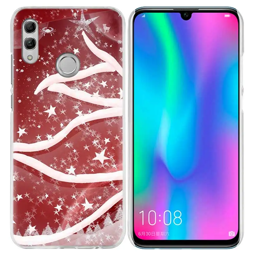 08 Декоративный блестящий красный чехол для huawei Honor 8X Y9 9 10 Lite Play 8C 8S 8A Pro V20 20i 10i Y6 Y7 Жесткий ПК чехол для телефона - Цвет: 08
