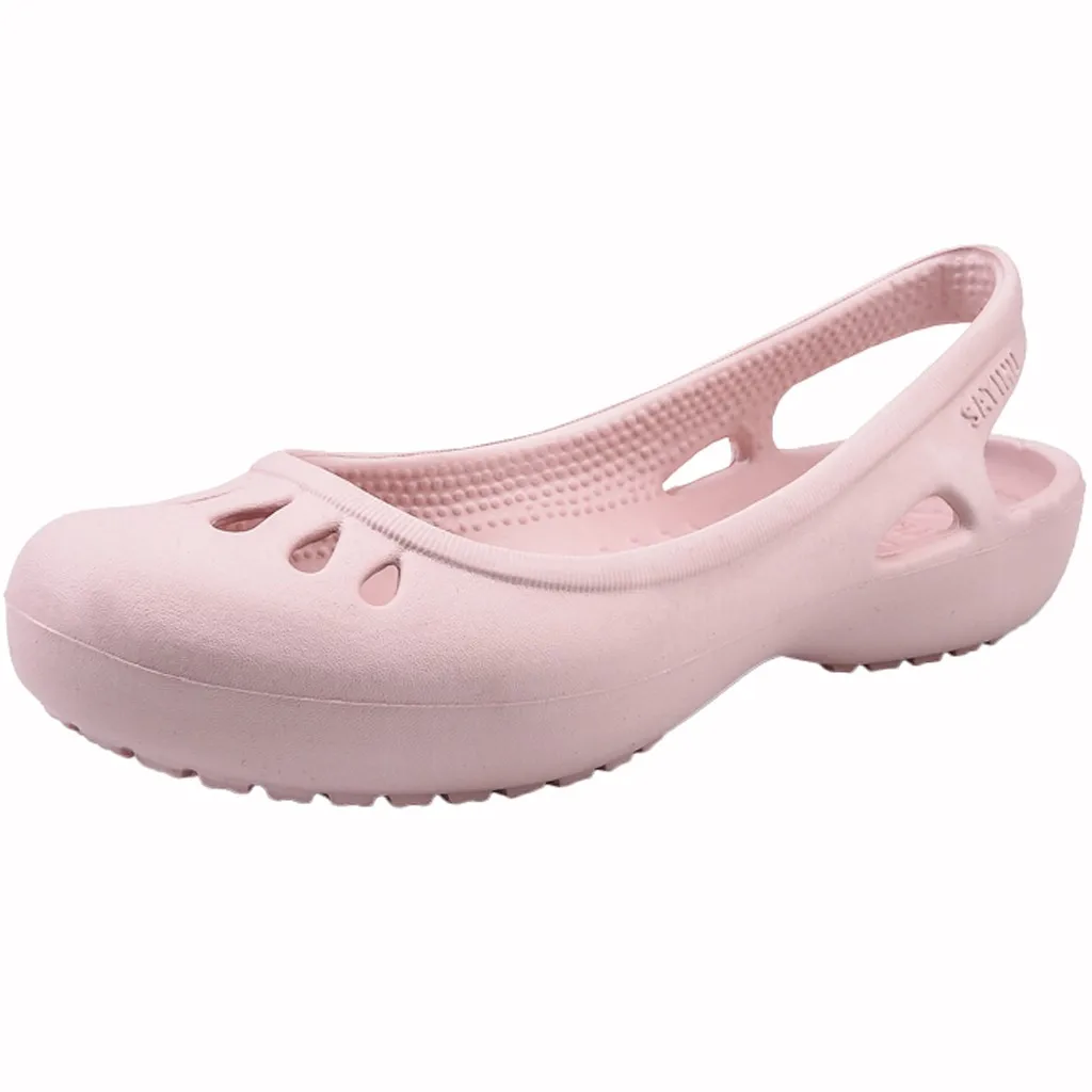 Розовый Женская обувь; zapatos mujer; ; большие размеры; confortabel; туфли на плоской подошве; дышащие отверстие; сандалии; лоферы; дышащая обувь для женщин - Цвет: Розовый