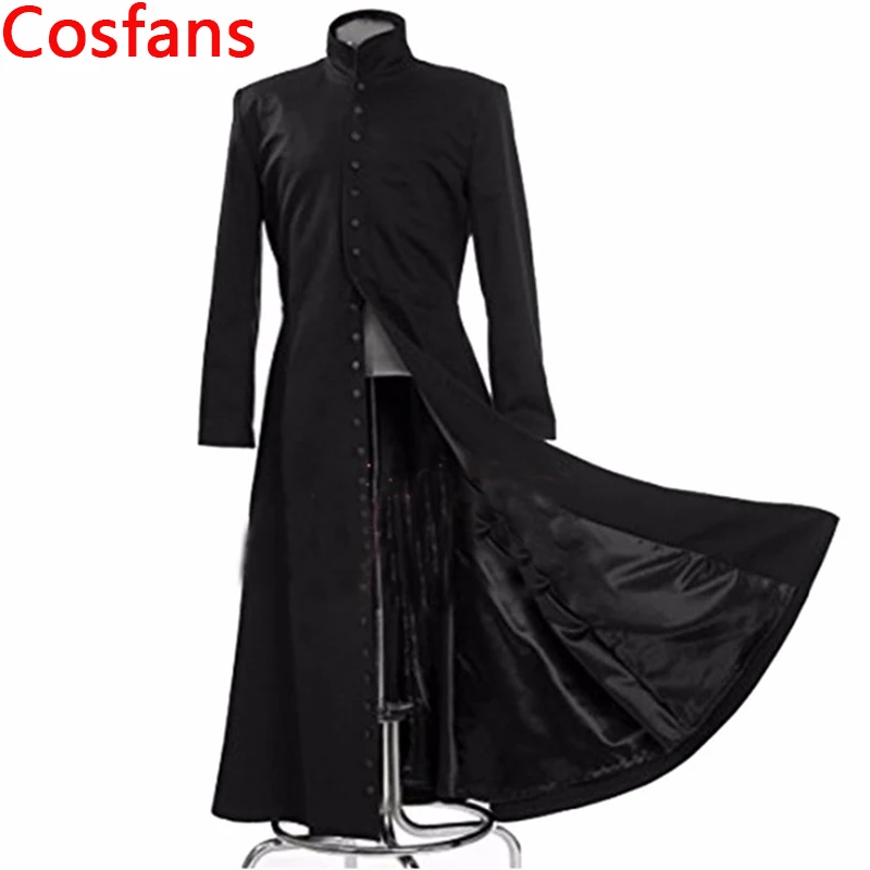 The Matrix Cosplay Customised Black Costume Neo Trench Coat Only Night Field DS Service Party Opening Stage | Тематическая одежда
