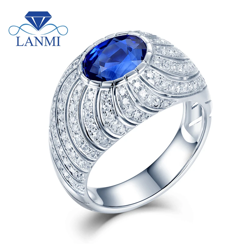 2019 обручальные кольца для женщин кольцо с натуральным сапфиром 18k инкрустацией
