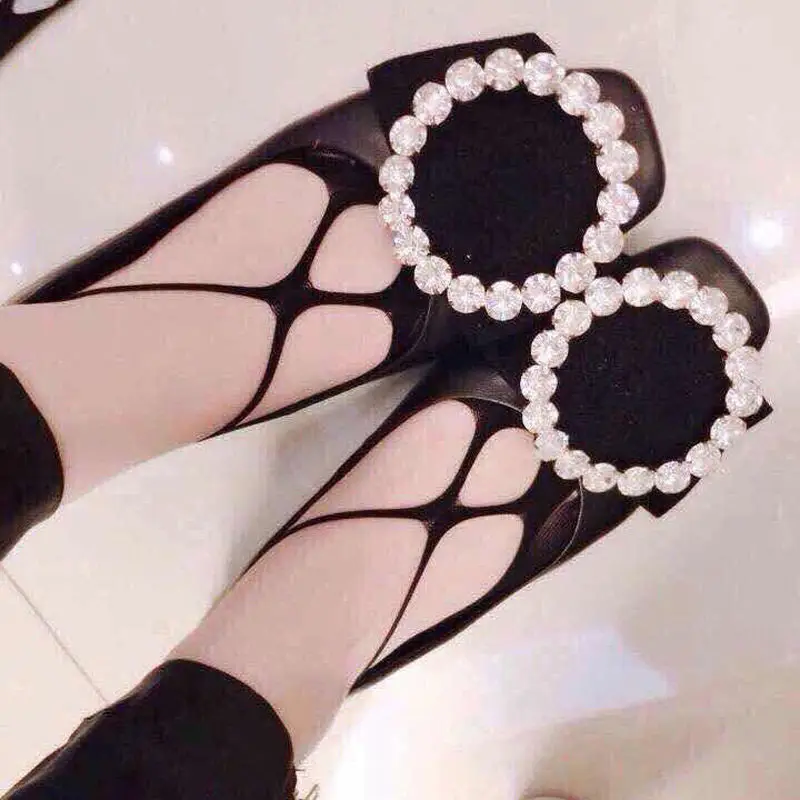 Женские нескользящие тапочки Нескользящие невидимые с перекрестными кружевами