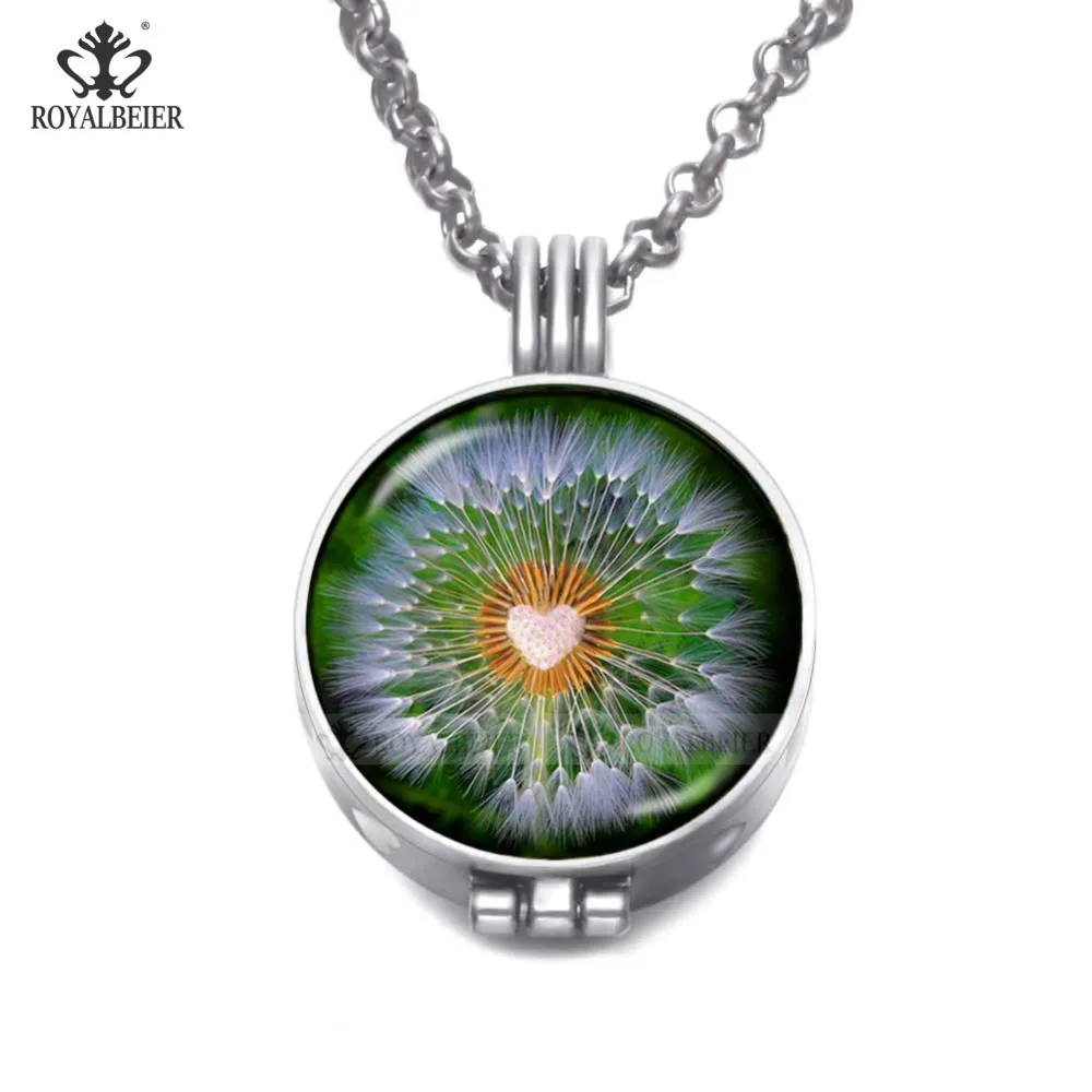 Стеклянная подвеска ROYALBEIER в виде одуванчика стеклянная медальона парфюмерная