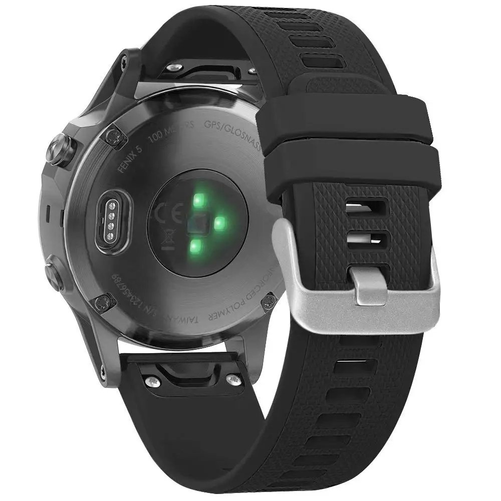 Quick Fit 22 мм ремешок для часов мягкий силиконовый сменный Garmin Fenix 5 forerunner 935