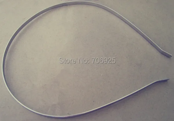 

80 Pcs/lot White K metal Headbands Bent Ends 4mm