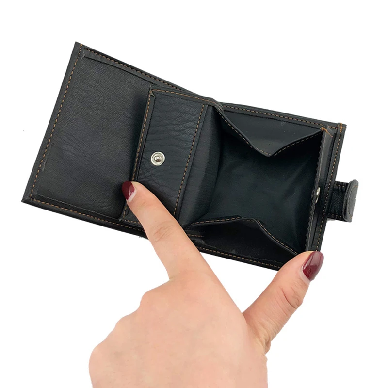 Кошелек для ключей BELLO все мужской короткий бумажник из искусственной кожи с