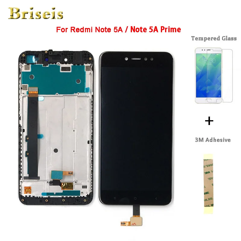Briseis 5 дюймов AAA Качество ЖК дисплей + рамка для Xiaomi Redmi Примечание 5A Экран дисплея