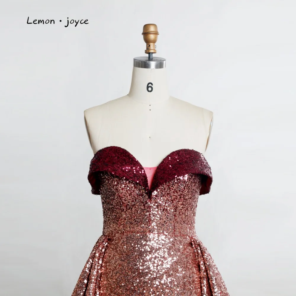 Lemon joyce блестками платье для выпускного вечера 2020 великолепное милое с открытой