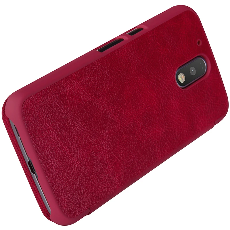 Nillkin Qin Series классическая роскошь флип кожаный чехол для мото G4 плюс телефона MOTO