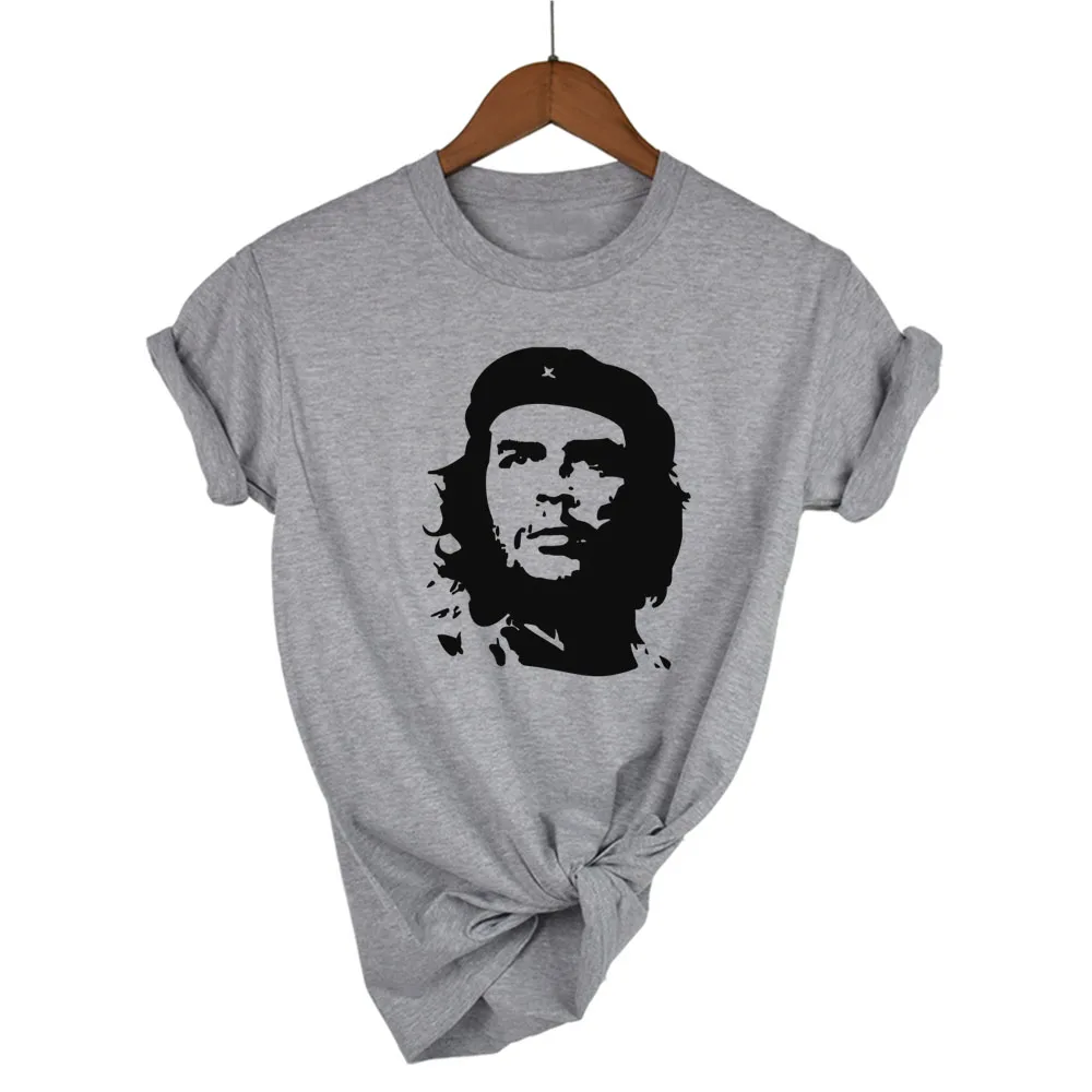 100% хлопок Che Guevara футболка с графическим принтом белая серая летняя стильная