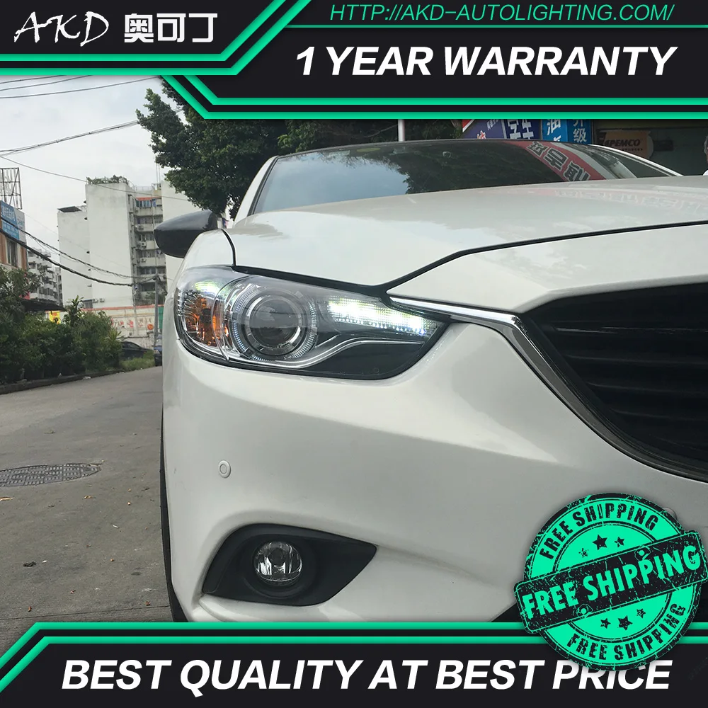 АКД автомобильного тюнинга фара для Mazda 6 Atenza 2013 2016 светодиодные фары DRL