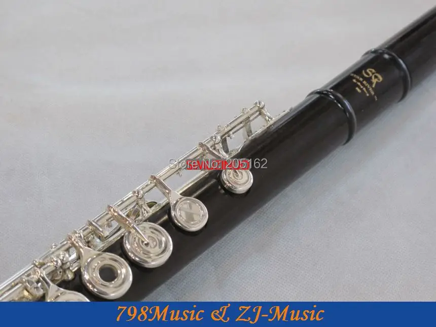 Профессиональное Африканское черное дерево гренадилла флейта B ноги открытое