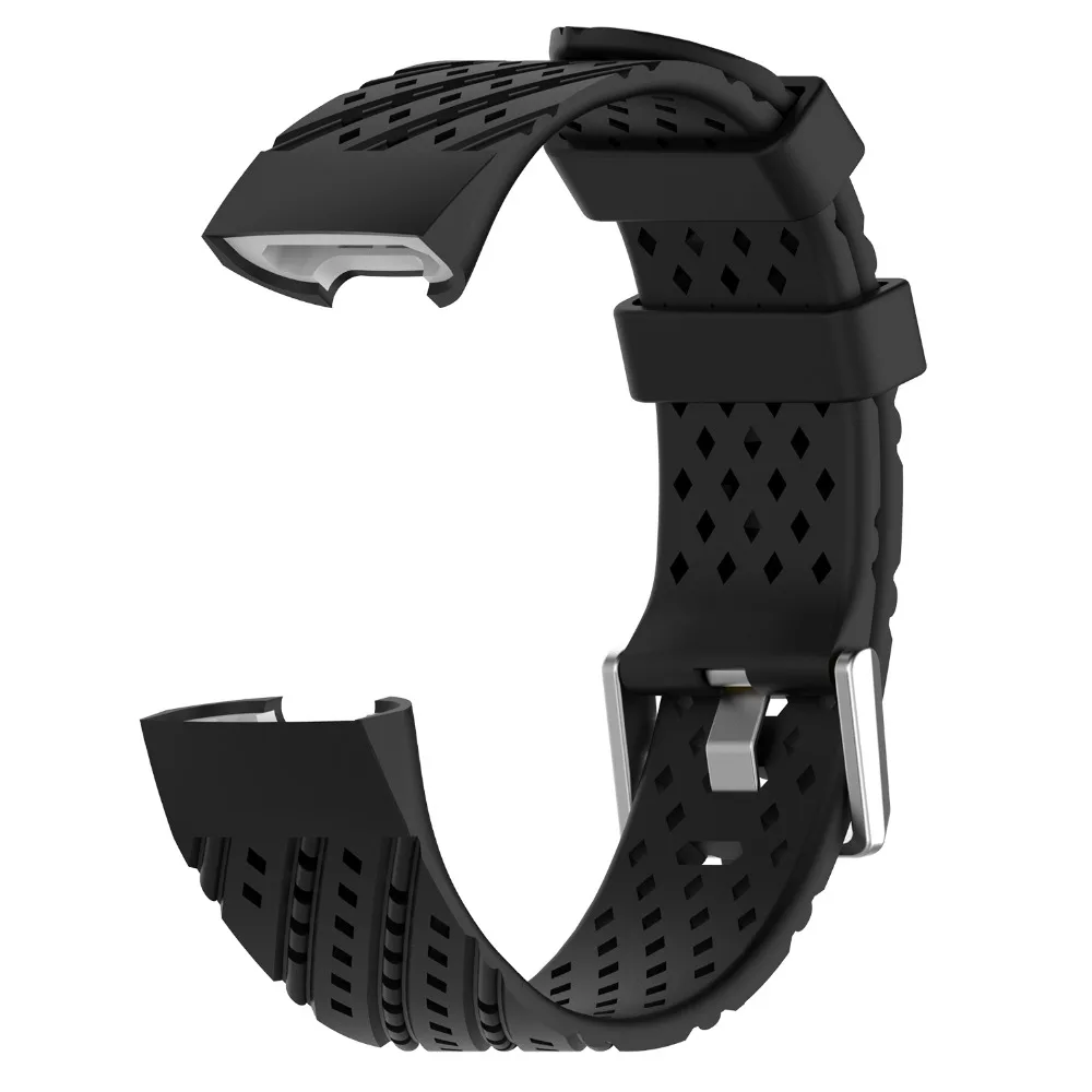 Ремешок для фитнес-браслета Fitbit Charge 3 силиконовый спортивный браслет с резиновой