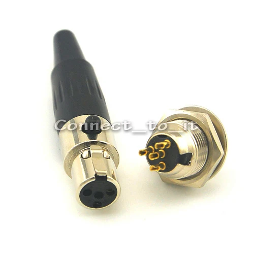 (3 шт./лот) оптовая продажа мини XLR 4pin Панельное крепление Аудио Микрофон Разъем |