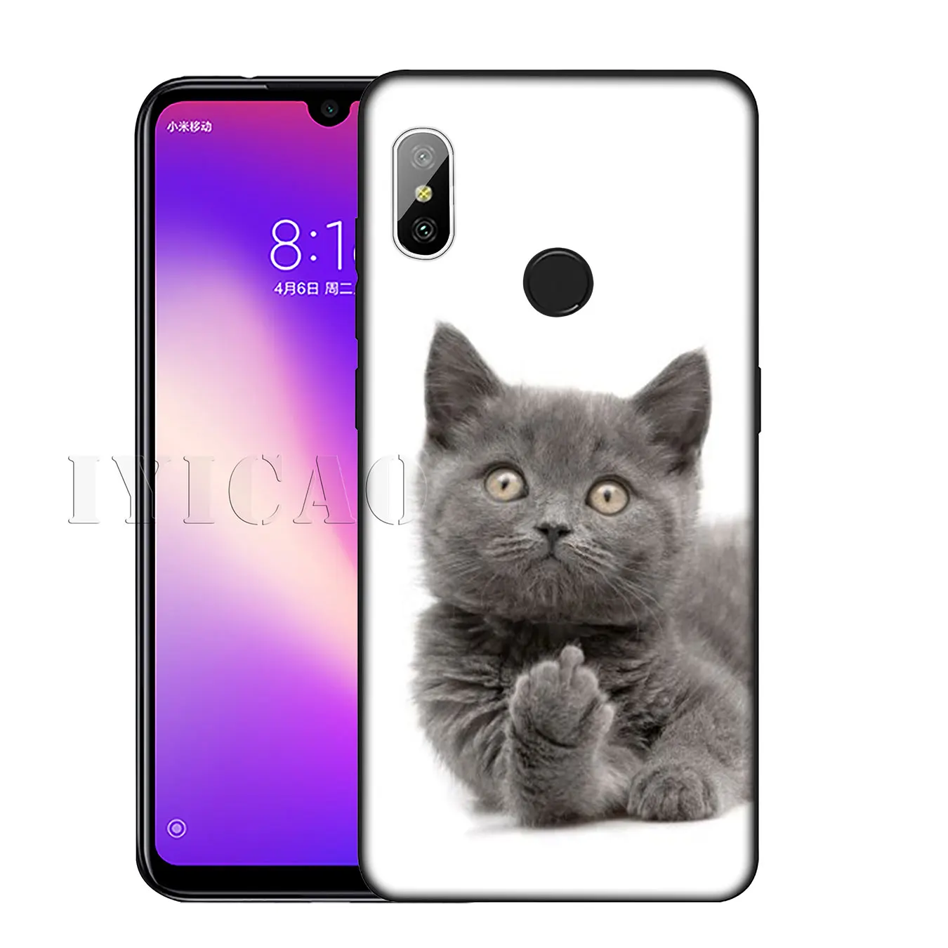 Мягкий силиконовый чехол IYICAO для Xiaomi Redmi K30 K20 8A 7A 6A 5A S2 GO Note 8 8T 7 5 6 Pro |