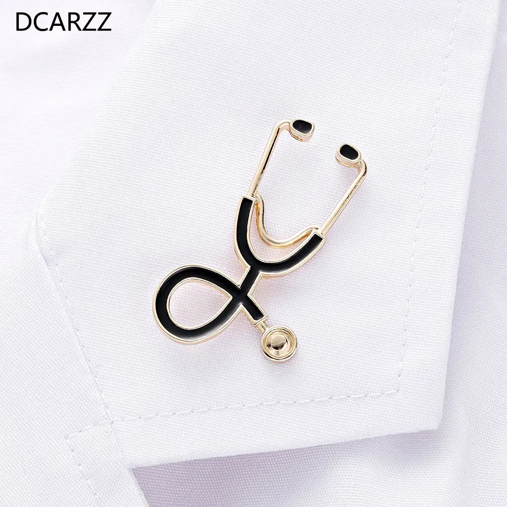 

Stethoscope Medical Pins Enamel Brooches for Women Vintage Jewelry Graduation Gift Cute Pin Accessories Metal Brooch Wholesale