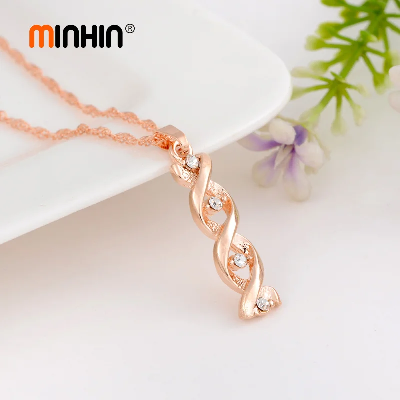 Комплект украшений MINHIN из 3 предметов с золотым покрытием модный аксессуар для