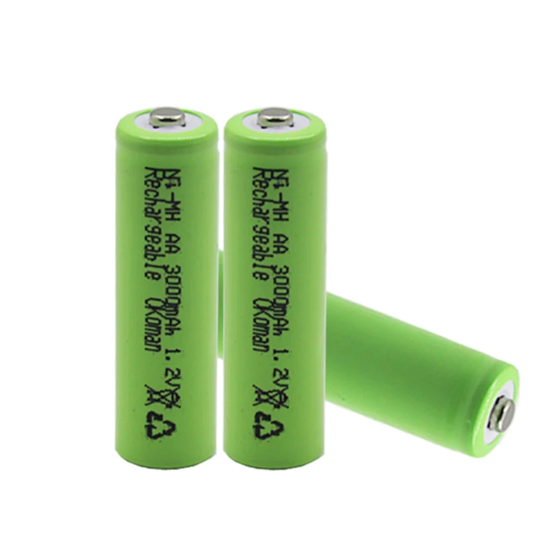 4 ~ 20'PCS/lote 1 2 V AA 3000mAh NI MH Предварительно заряженный аккумулятор аккумуляторная