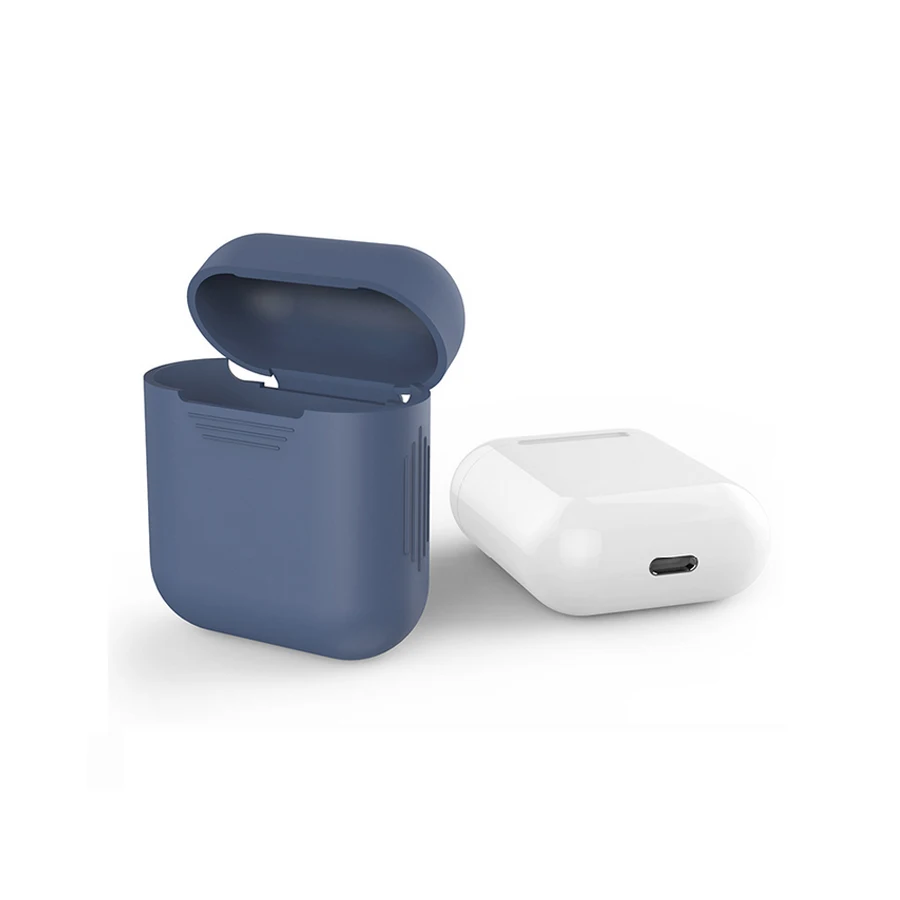 Чехол-накладка для Apple Airpods силиконовый с защитой от потери | Электроника