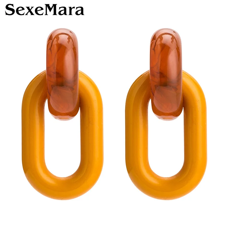 Женские акриловые серьги SexeMara длинные висячие вrincos бижутерия высокого