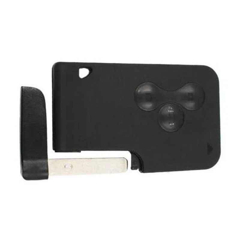 3 Button Smart Card For Renault Clio Logan Megane 2 Koleos Scenic Case Black Car Key Fob Shell With Small | Автомобили и