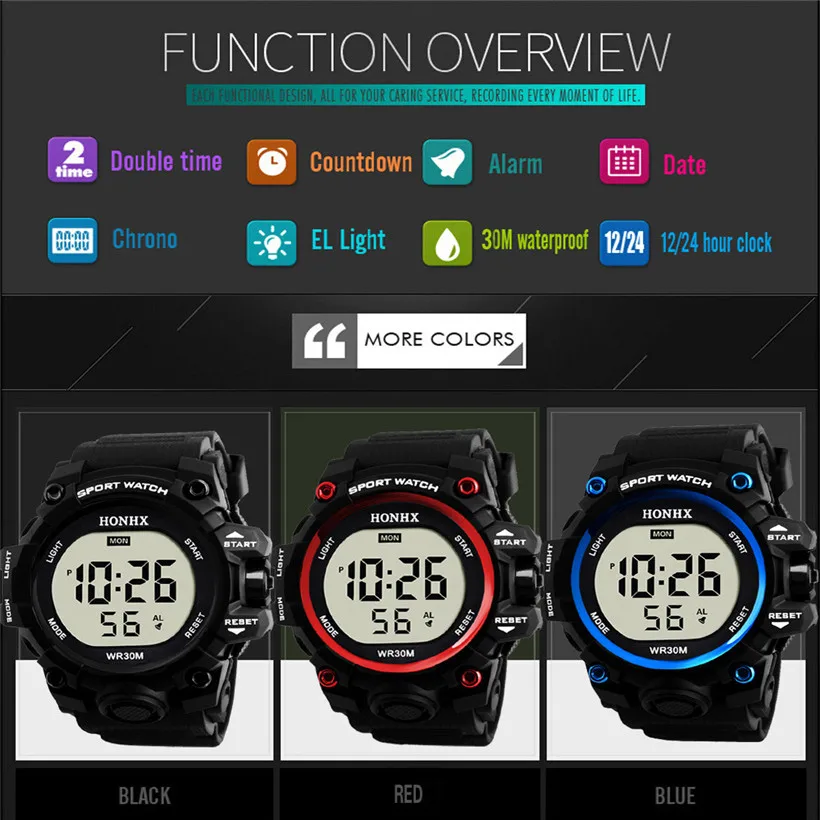 2018 горячая распродажа мужские часы Новые Роскошные Мужские аналоговые цифровые