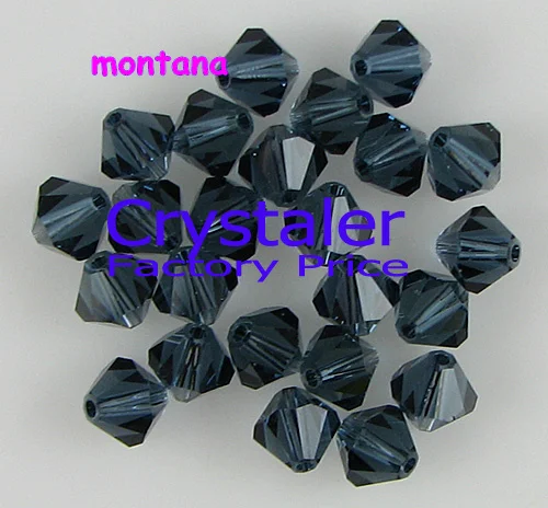 

K9 Crystal 5301# Grade AAAA montana 3mm 4mm 6mm 8mm glass crystal Bicone Beads