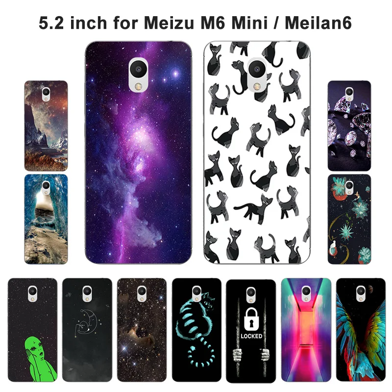 Мягкий силиконовый чехол для Meizu M6 Mini 5 2 дюйма|Бамперы| |