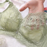 plus size women ultra thin bra full coverage sexy lingerie soft wire free lace brassiere minimizer bh bralette d e cup