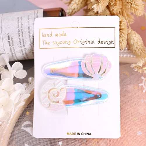 2 шт./компл. милые детские Арбузные заколки для волос с фруктами мультяшная