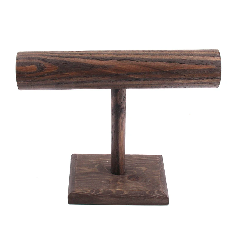 

Free Shipping DIY Brown Wood Display T-BAR Watch/Bracelet Jewelry Display Stand Holder