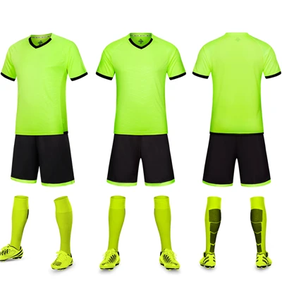 LD5017 green Новинка, футбольные майки, наборы, для детей, взрослых, Survetement, футбольные майки, наборы, пустые, футбольные тренировочные комплекты, Футбольная форма с принтом - Цвет: LD5017 green