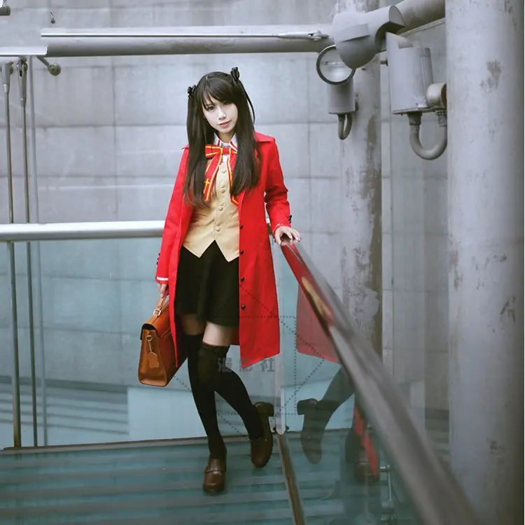 Костюм для косплея из игры FGO Fate Stay Night Tohsaka Rin костюм школьная форма |