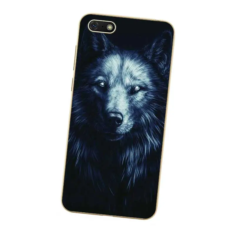 N290 Cool Wolf Hipster Soft TPU Silicone Case Cover For Huawei Honor 6A 6C 6X 7A 7C 7S 7X 8 Lite Pro |
