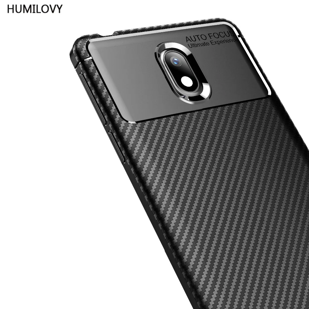 For Nokia 1 Plus Case 2019 Cover Carbon Fiber texture Shockproof Soft TPU Phone Fundas |