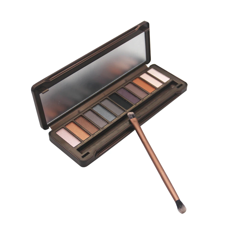 Матовые тени для век Shimmer Natural 12 цветов Тени для век прессованная пудра профессиональная палитра макияжа долговечная Палитра Косметика