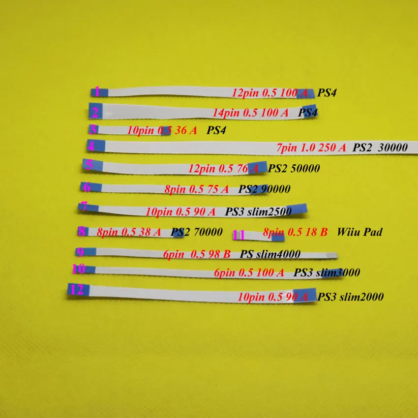 Гибкий кабель для зарядки контроллера Sony PS4 10PIN 12PIN 14pin PS2 PS3 6pin 8pin сенсорная панель