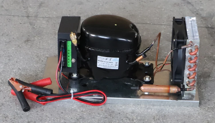 Компрессорные конденсаторные агрегаты PURSWAVE BD25HC DC 12V24V для 150 литров автомобильного холодильника, солнечной морозильной камеры и лодочного холодильника