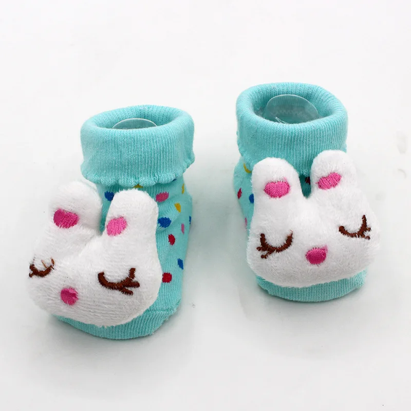 DreamShining Baby Socks Anti-Slip Cotton Newborn Sock Shoes Cartoon Animal Slippers Boots Unisex Boy Girl Rubber Sole | Детская одежда